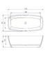 Blinq Clarte vrijstaand bad afgerond 174x78cm ComfortStone mat wit - Thumbnail 4