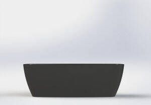 Neuer Resia vrijstaand bad rechthoek 174x78 cm mat zwart