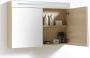 Neuer spiegelkast met verlichting 80 light wood - Thumbnail 2