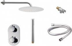 Neuer thermostatische inbouw doucheset rond met inbouwbox 30 chroom