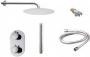 Neuer thermostatische inbouw doucheset rond met inbouwbox 30 chroom - Thumbnail 2