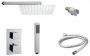 Neuer thermostatische inbouw doucheset vierkant 30 chroom - Thumbnail 2