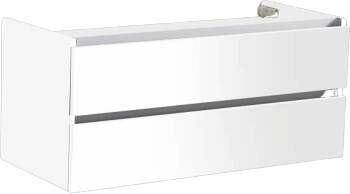 Neuer Trendline badkamermeubel zonder kraangaten 120 glans wit