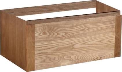 Neuer Wood Eiken badkamermeubel met Trendline wastafel 80