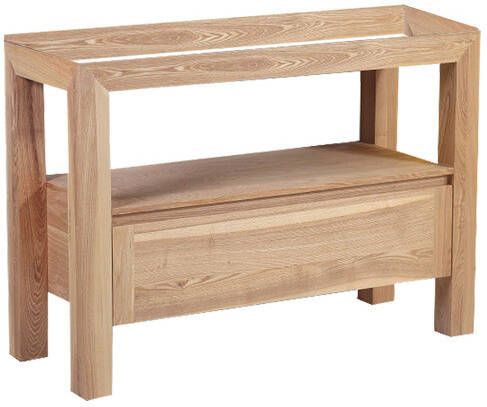 Neuer Wood Robusta badkamermeubel Trend Stone dubbele wastafel 120