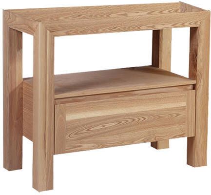 Neuer Wood Robusta badkamermeubel Trend Stone wastafel kraangaten 100