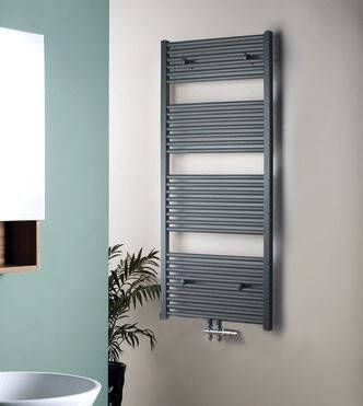 Novara Apollo R radiator 40x120 metallic grijs