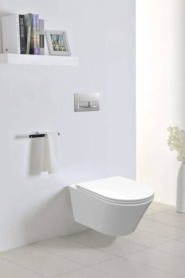 Novara Classic hangend toilet 53cm wit