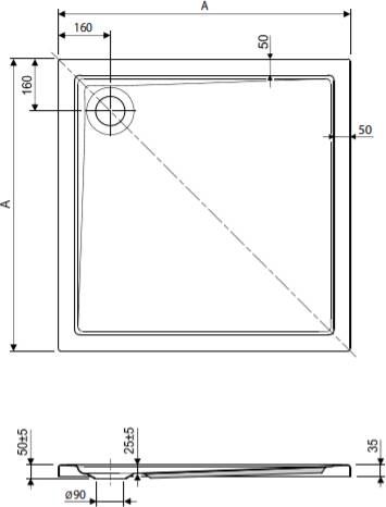 Novara Douchebak Enna 90x90