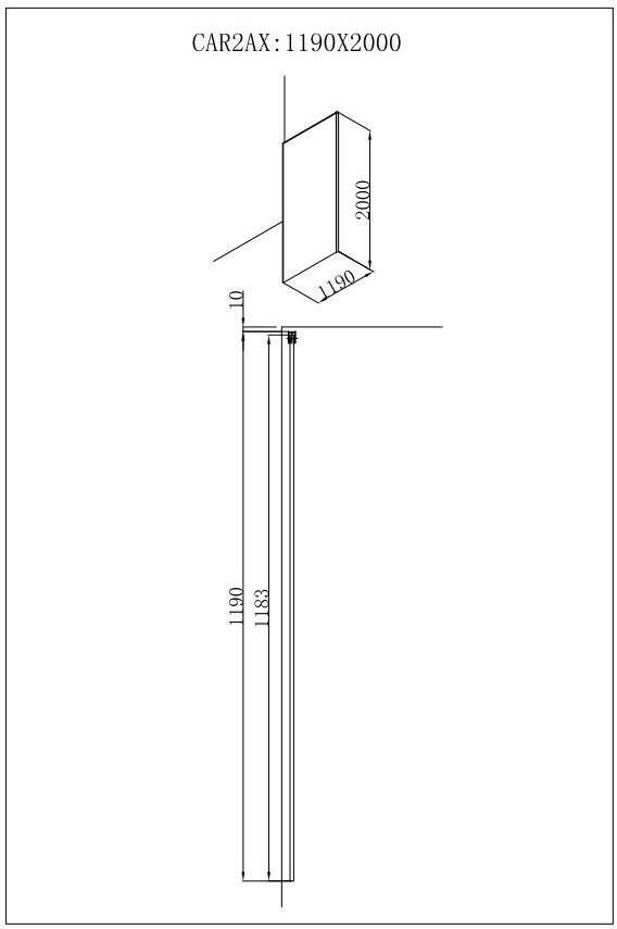 Novara Free mix inloopdouche met 120x200 helder glas