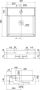 Novara Legato wastafel Dun keramiek met overloop 46x46x14 5 - Thumbnail 2