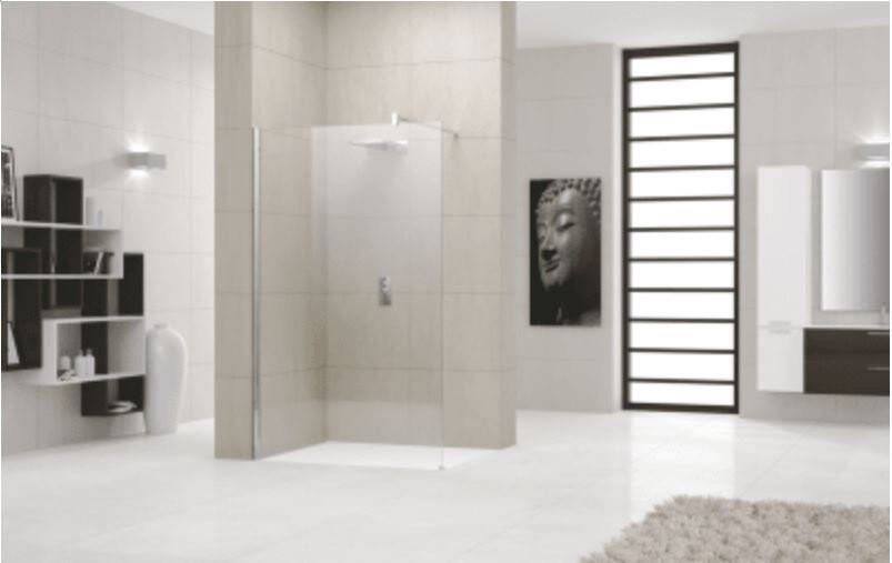 Novellini Giada Inloopdouche 90x195cm Zilver look