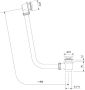 Polysan Bad klikwaste overloop (L) 900mm plug 72mm chroom - Thumbnail 3