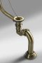 Polysan Charleston Badafvoerset voor externe installatie ketting inclusief sifon brons - Thumbnail 3