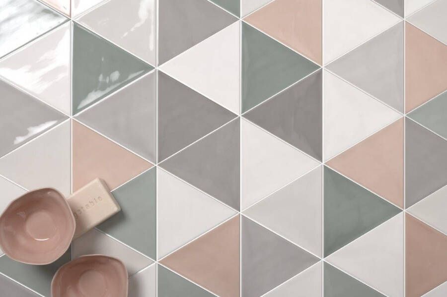 Quintessenza 3LATI driehoek tegel 13 2x11 4 Bianco Lucido