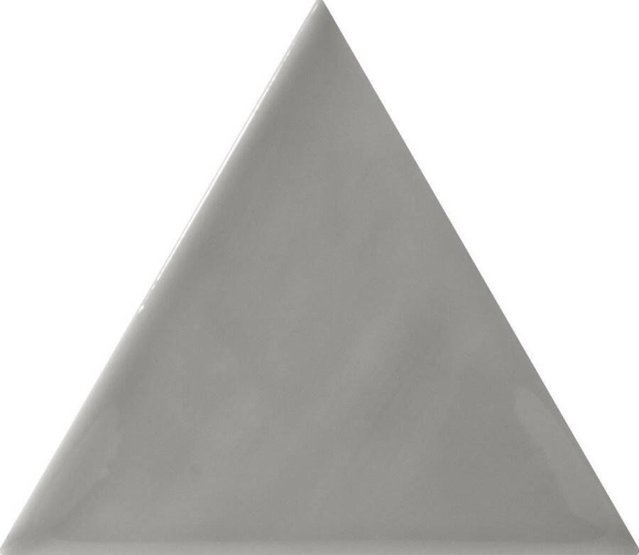 Quintessenza 3LATI driehoek tegel 13 2x11 4 Grigio Scuro Lucido
