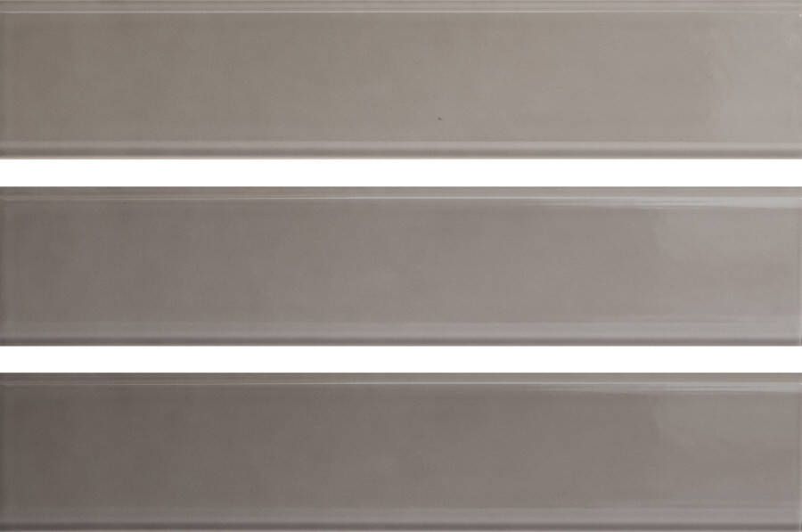 Quintessenza TINTE rechthoekige tegel 5x25 Fango Lucido