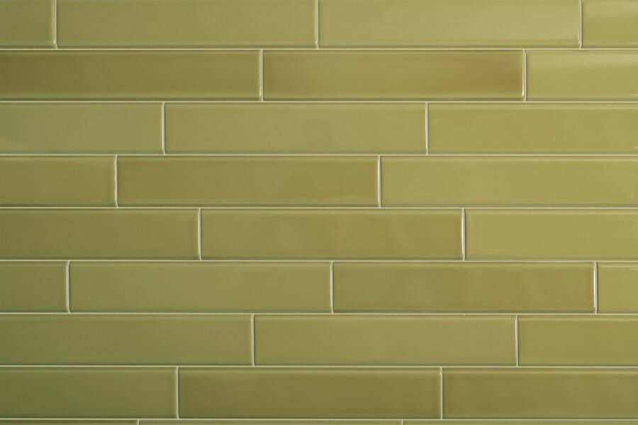 Quintessenza TINTE rechthoekige tegel 5x25 Verde Lucido