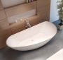 Riho Granada Vrijstaand bad 190x90cm Solid Surface Links Mat Wit B122001105 - Thumbnail 4