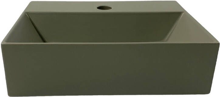 Salenzi Spy fontein 40x30 cm Mat Groen (incl. bijpassende clickwaste)
