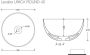 Salenzi Ronde Wastafel Opbouw Unica Round 40x20 cm Glans Wit (inclusief bijpassende afvoerplug) - Thumbnail 3