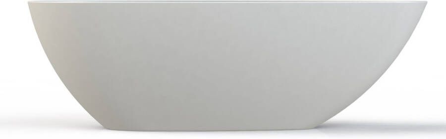 Salenzi Unica vrijstaand ligbad 170x86x54 cm solid cast mat wit