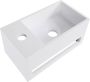 Saniclear Bali solid surface fontein links 36x20cm mat wit - Thumbnail 2