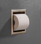 Saniclear Brass inbouw toiletrolhouder geborsteld messing - Thumbnail 2