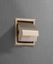 Saniclear Brass inbouw toiletrolhouder met klep geborseld messing - Thumbnail 3