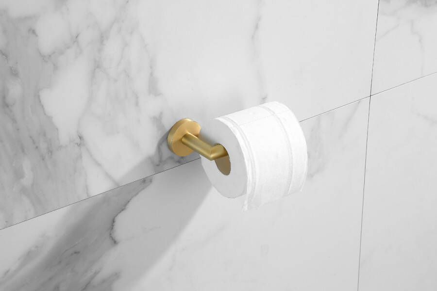 Saniclear Brass toiletrolhouder geborsteld messing