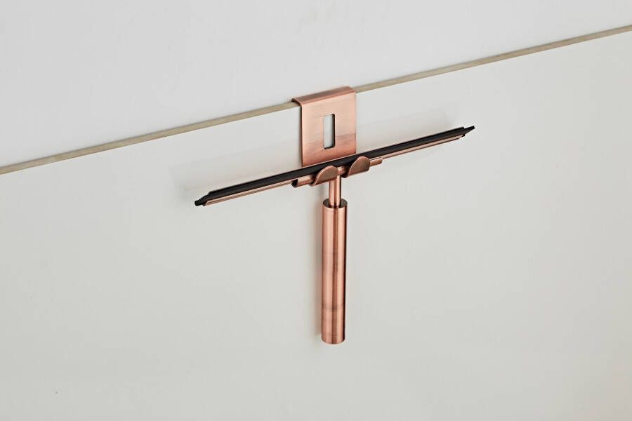 Saniclear Copper badkamer raam wisser 25cm geborsteld koper