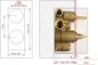 Saniclear Copper douche inbouwthermostaat geborsteld koper - Thumbnail 4