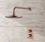 Saniclear Copper hoofddouche 20 cm geborsteld koper - Thumbnail 4
