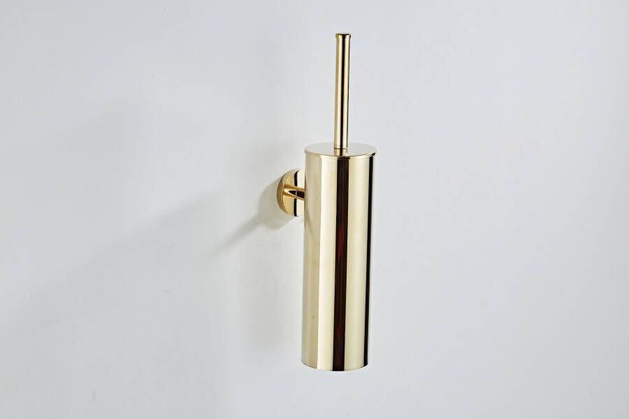 Saniclear Dorado toiletborstel met wandhouder goud