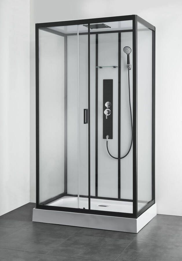 Saniclear Elite douchecabine met thermostaat kitvrij 120x80cm