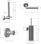 Saniclear Iron 4-delig toiletaccessoires set verouderd ijzer - Thumbnail 2