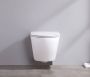 Saniclear Itsie randloze toilet met toiletzitting mat wit - Thumbnail 4