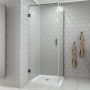 Saniclear Modern Iron douchecabine 80x100 verouderd ijzer - Thumbnail 3