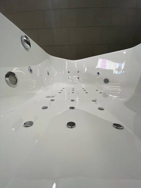 Sanindusa Rimini bubbelbad met Advance systeem 145x145 wit