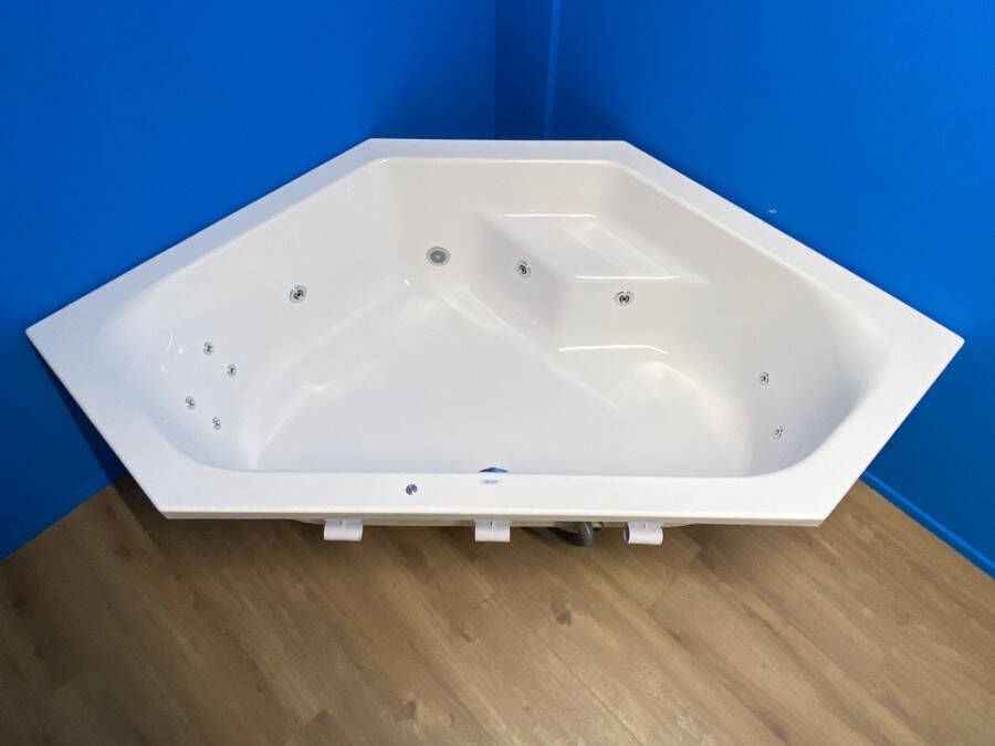 Sanindusa Rimini bubbelbad met elektrisch WP2 systeem 145x145 wit