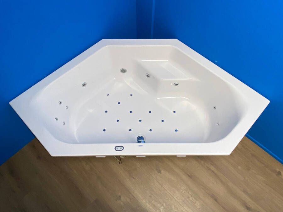 Sanindusa Rimini bubbelbad met elektrisch WP3 systeem 145x145 wit