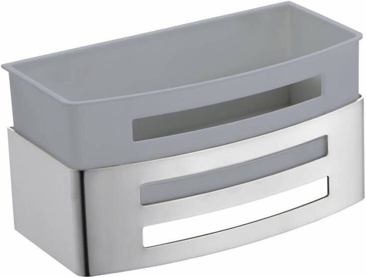 Sanisupply Design shampookorf rechtmodel RVS gepolijst