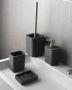 Gedy Sapho Aries vrijstaande toiletgarnituur 10.4x37.4 cm steen look antraciet - Thumbnail 3