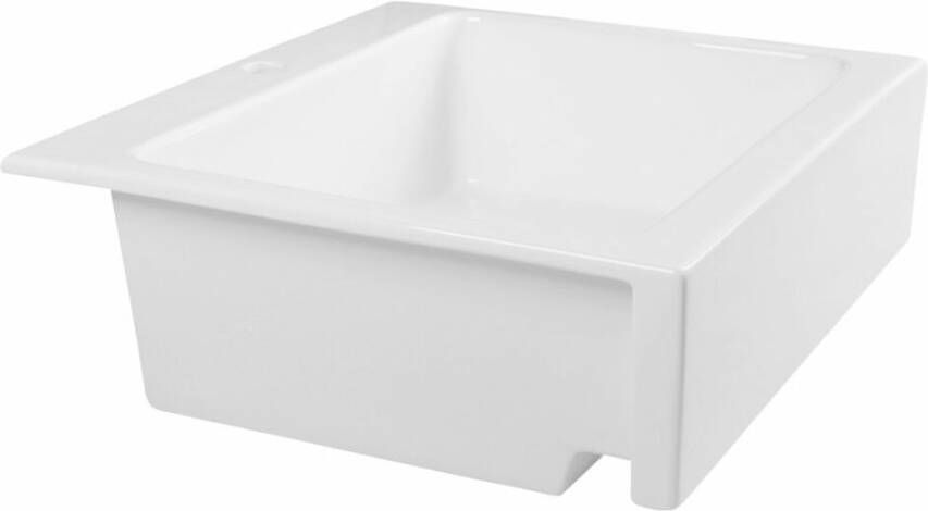 Sapho Arya keramische inbouw wastafel 66x62 wit