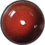 Sapho Atilla keramiek waskom diameter 42.5 cm bordeaux rood - Thumbnail 2