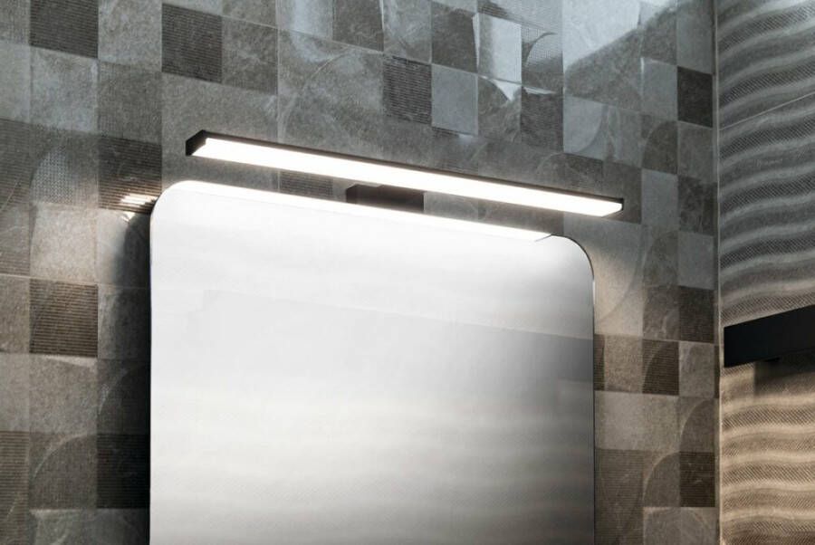 Sapho Chicago Max LED spiegellamp 78 mat zwart