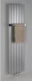 Sapho Designradiator Colonna Recht Middenaansluiting 29.8x180 cm 614W Zilver - Thumbnail 3
