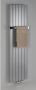 Sapho Designradiator Colonna Recht Middenaansluiting 60.2x180 cm 1205W Zilver - Thumbnail 4