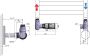 Sapho Corner Combi Handdoekradiator Hoekthermostaatkraanset links zwart mat - Thumbnail 2