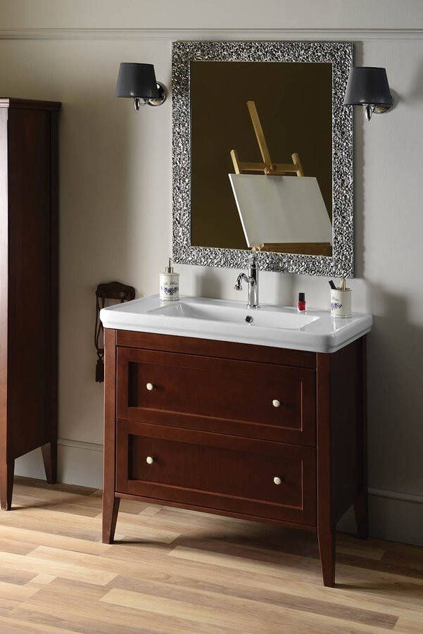 Sapho Cross Badkamermeubel 85x81x47cm 2 laden mahagon